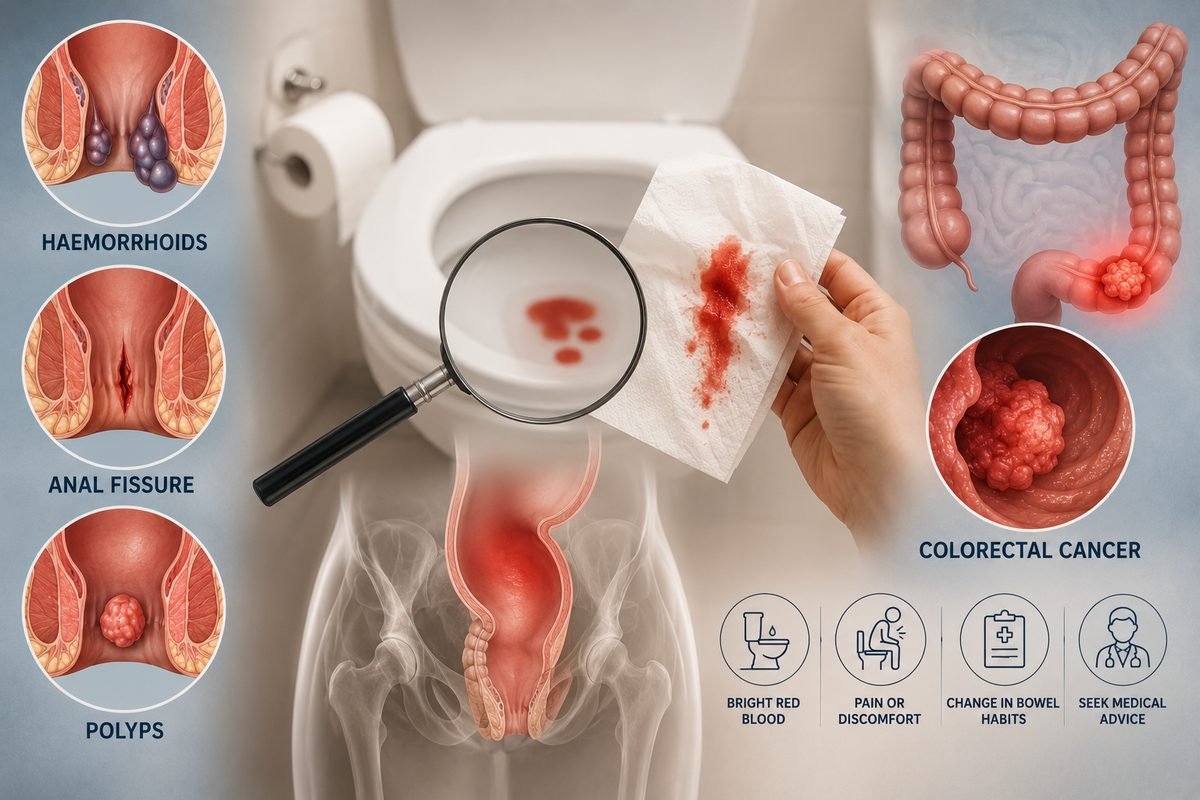 Blood in the stool: is it haemorrhoids, an anal fissure or something more serious?