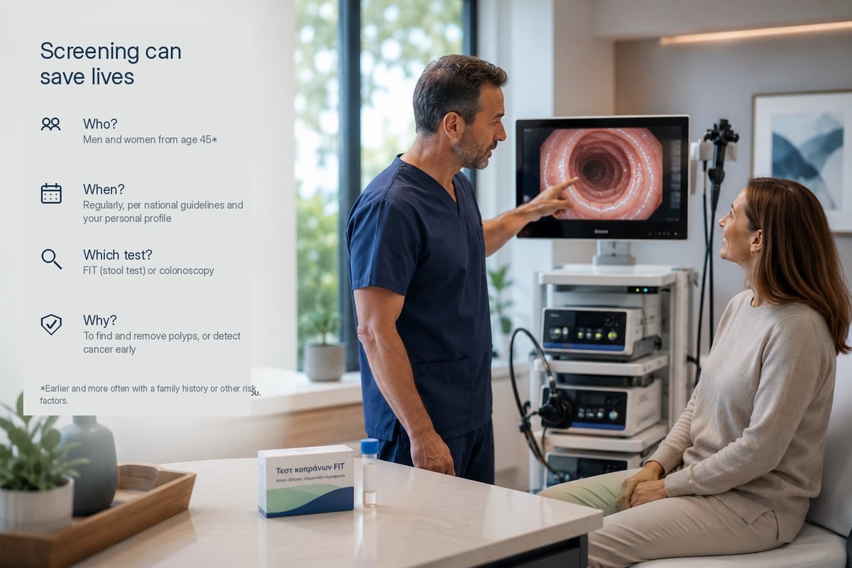 Colorectal cancer screening: who, when and which test